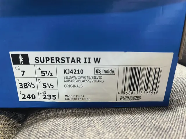 Adidas Superstar Gray and Blue Lifestyle Sneakers 22