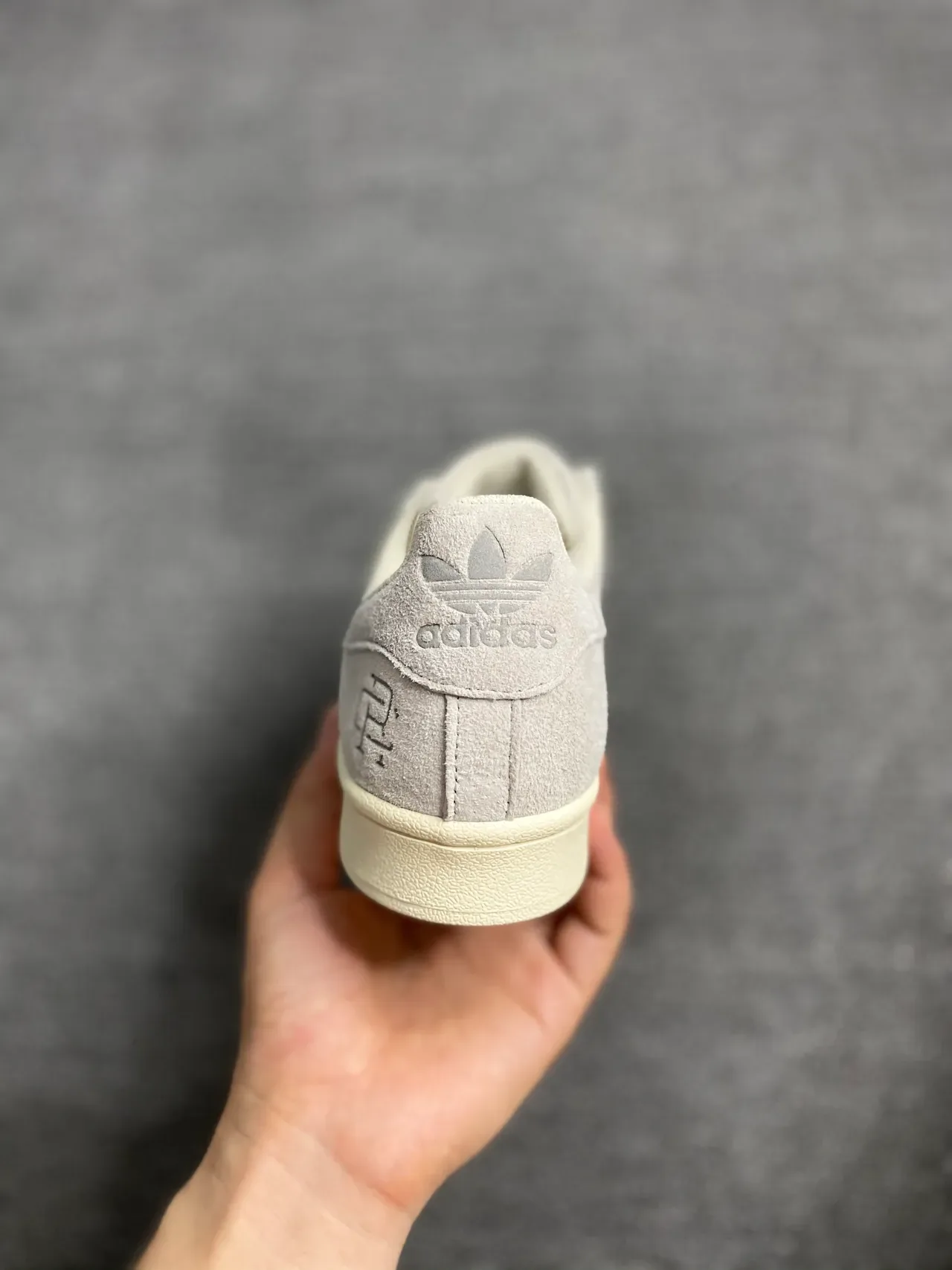 Adidas Superstar Gray Suede Off-White Lifestyle Sneakers 4
