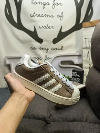 Adidas Superstar Light Gray and Dark Gray Lifestyle Sneakers 15