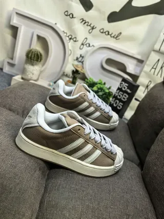 Adidas Superstar Light Gray and Dark Gray Lifestyle Sneakers 19
