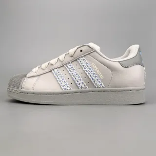Adidas Superstar Light Gray Embroidered Three Stripes Lifestyle Sneakers