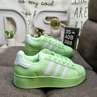 Adidas Superstar Neon Lime Green Lifestyle Sneakers