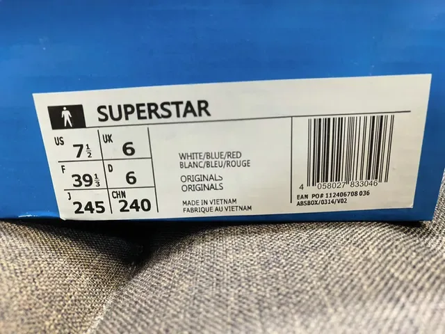 Adidas Superstar Royal Blue and White Lifestyle Sneakers 12