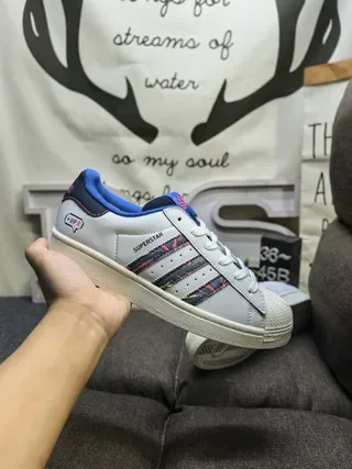 Adidas Superstar Royal Blue and White Lifestyle Sneakers 15