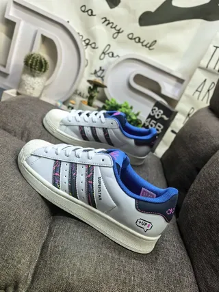 Adidas Superstar Royal Blue and White Lifestyle Sneakers 17