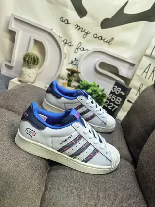 Adidas Superstar Royal Blue and White Lifestyle Sneakers 19