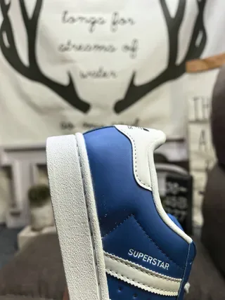 Adidas Superstar Royal Blue and White Lifestyle Sneakers 23
