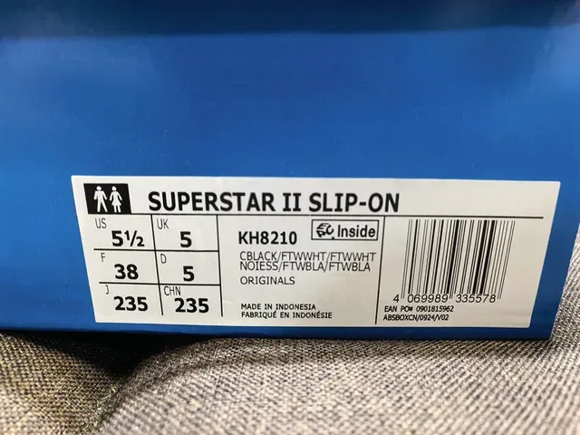 Adidas Superstar Slip-On Black and White Lifestyle Sneakers 2