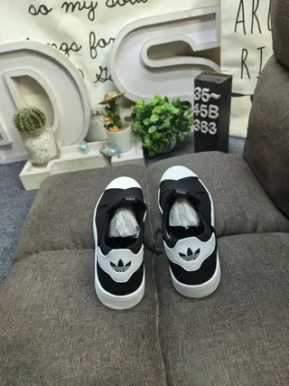Adidas Superstar Slip-On Black and White Lifestyle Sneakers 8