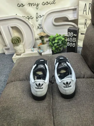 Adidas Superstar White and Black Lifestyle Sneakers 18