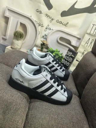 Adidas Superstar White and Black Lifestyle Sneakers 19