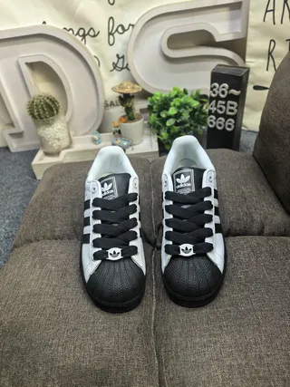 Adidas Superstar White and Black Lifestyle Sneakers 20