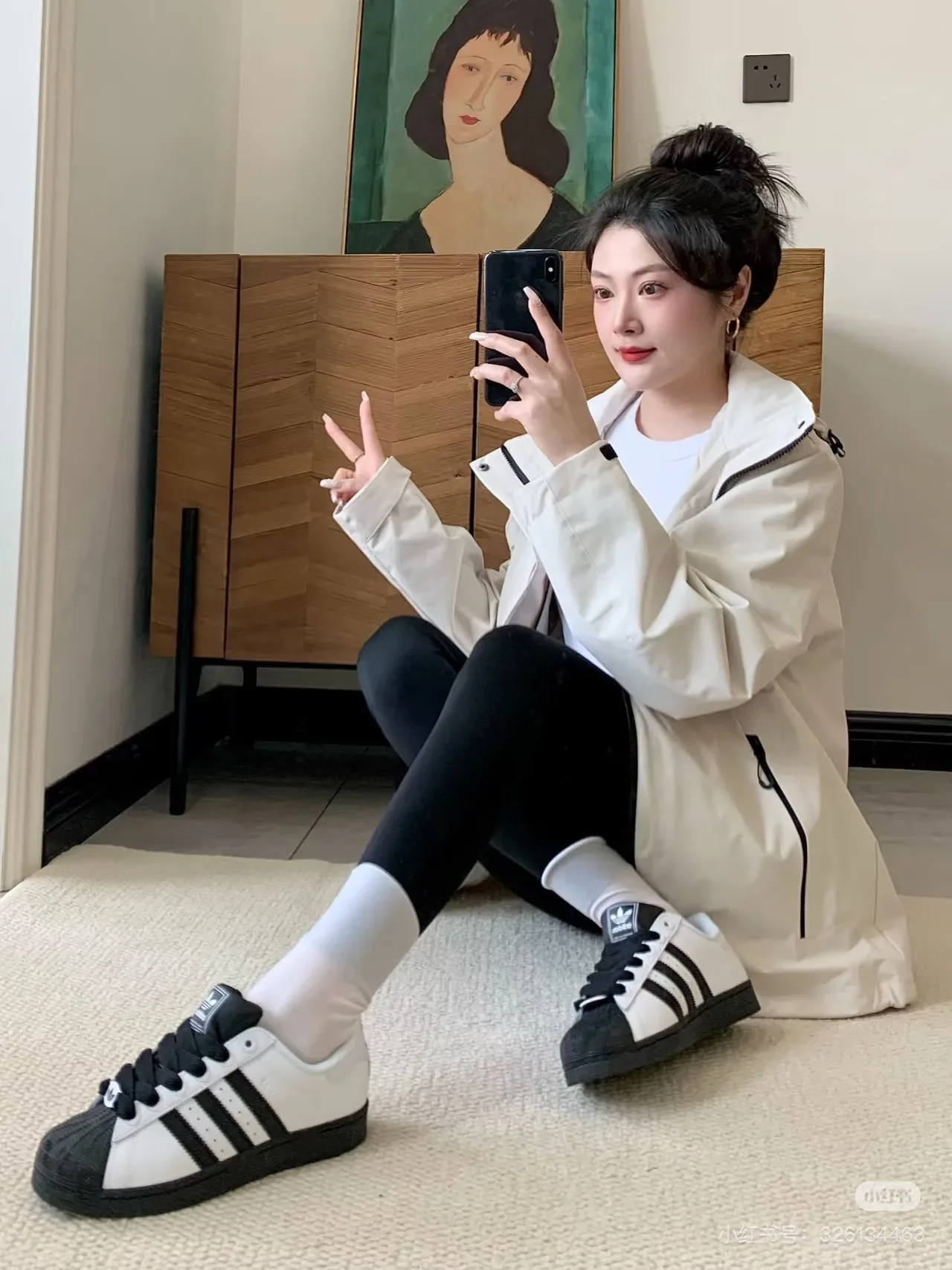 Adidas Superstar White and Black Lifestyle Sneakers 8