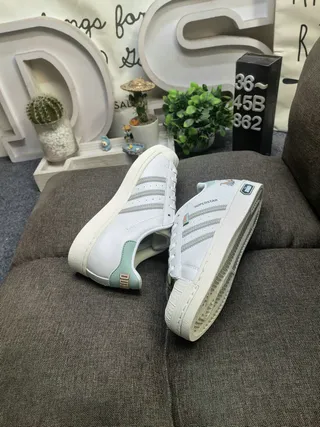 Adidas Superstar White Mint Green Disney Dumbo Lifestyle Sneakers 6