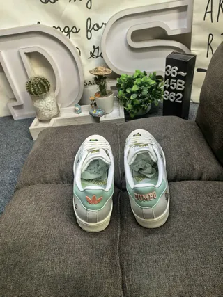 Adidas Superstar White Mint Green Disney Dumbo Lifestyle Sneakers 8