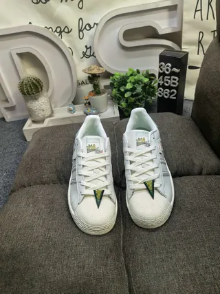 Adidas Superstar White Mint Green Disney Dumbo Lifestyle Sneakers 10