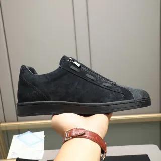 Adidas Superstar Zipper Black Suede Lifestyle Sneaker