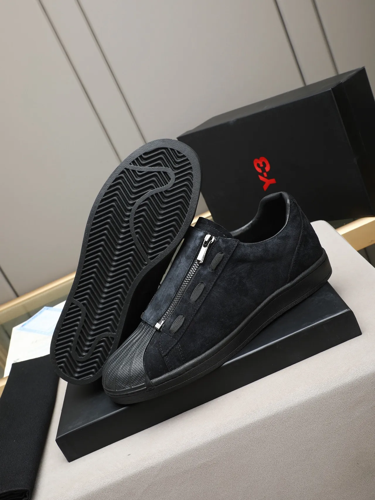 Adidas Superstar Zipper Black Suede Lifestyle Sneaker 5