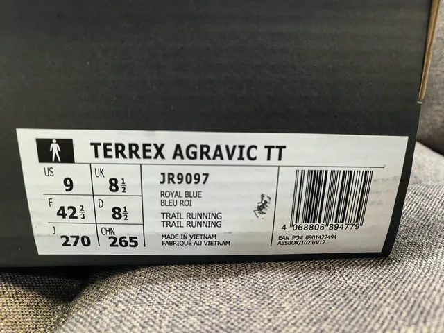 Adidas TERREX White Orange Three-Stripe Running Shoes 2