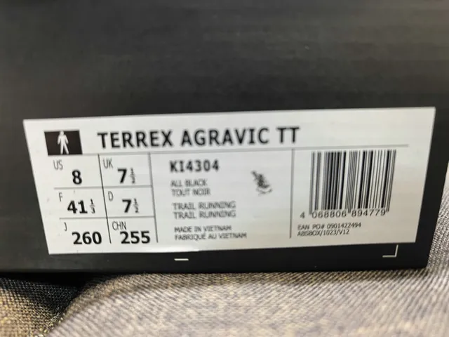Adidas TERREX White Orange Three-Stripe Running Shoes 12