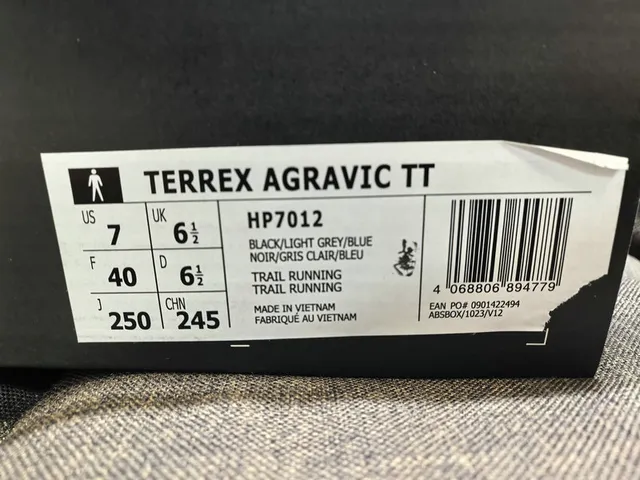 Adidas TERREX White Orange Three-Stripe Running Shoes 22