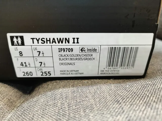 Adidas Tyshawn Black Gold Lifestyle Sneakers 2