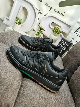 Adidas Tyshawn Black Gold Lifestyle Sneakers 7