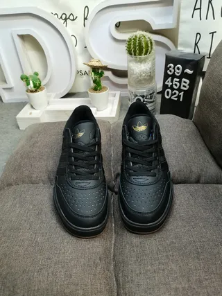 Adidas Tyshawn Black Gold Lifestyle Sneakers 10