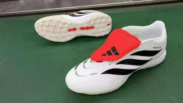Adidas Blanco Negro Bajo Corte Superior Sintético Césped Zapatos de Fútbol 8