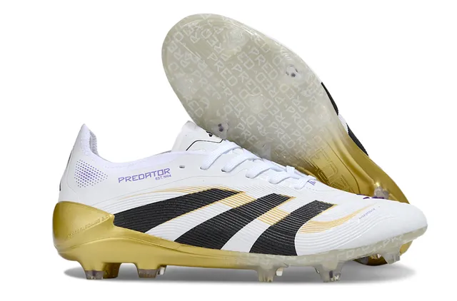 Adidas White Gold Low-Cut Football Boot Colorway Firm-Ground Soccer Shoes 1