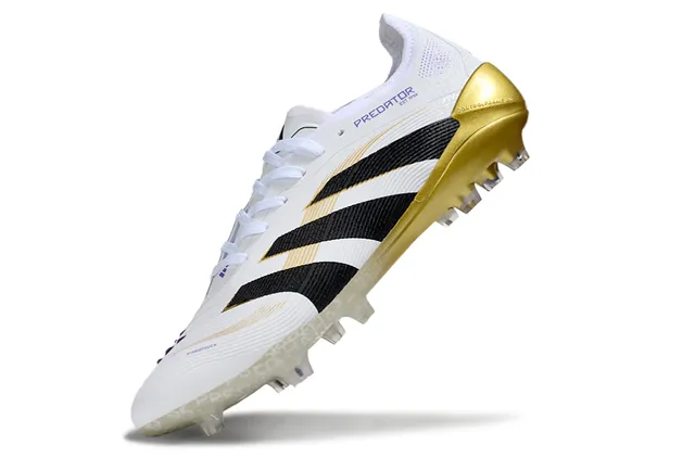 Adidas White Gold Low-Cut Football Boot Colorway Firm-Ground Soccer Shoes 3