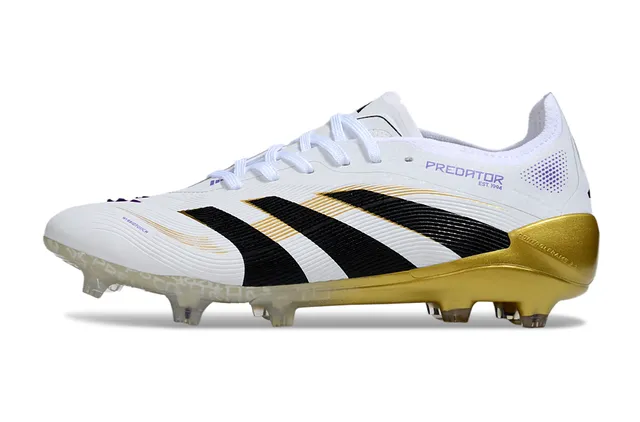 Adidas White Gold Low-Cut Football Boot Colorway Firm-Ground Soccer Shoes 7