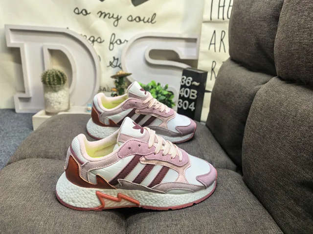 Adidas White Purple Layered Mesh And Synthetic Upper Sculpted Textured Midsole Lifestyle Sneakers 11