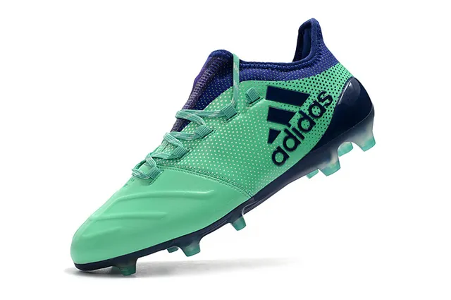 Adidas X Green Navy Baixo Corte Com Cadarços Perfurado Sintético Superior Campo Firme Sapatos de Futebol 9