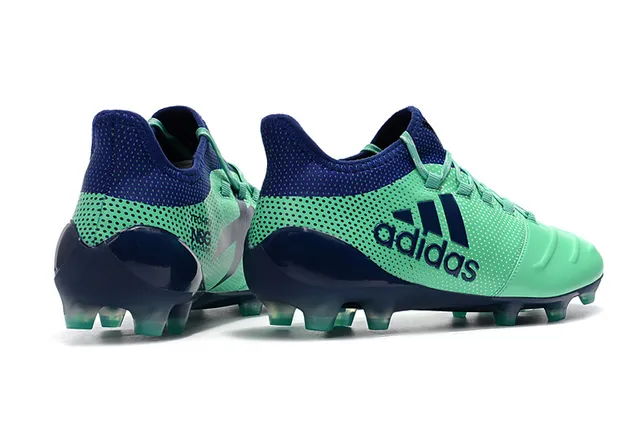 Adidas X Green Navy Baixo Corte Com Cadarços Perfurado Sintético Superior Campo Firme Sapatos de Futebol 10