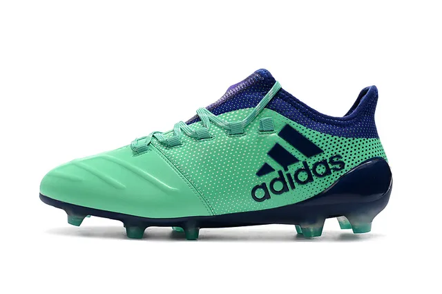 Adidas X Green Navy Baixo Corte Com Cadarços Perfurado Sintético Superior Campo Firme Sapatos de Futebol 14