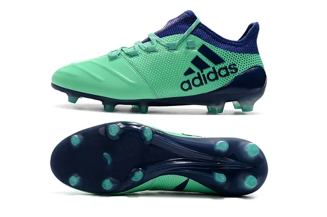 Adidas X Green Navy Baixo Corte Com Cadarços Perfurado Sintético Superior Campo Firme Sapatos de Futebol 15