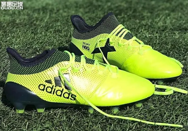 Adidas X Green Navy Baixo Corte Com Cadarços Perfurado Sintético Superior Campo Firme Sapatos de Futebol 17