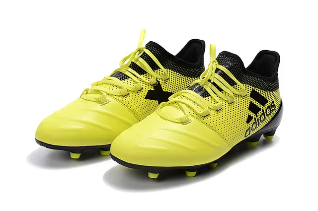 Adidas X Green Navy Baixo Corte Com Cadarços Perfurado Sintético Superior Campo Firme Sapatos de Futebol 18