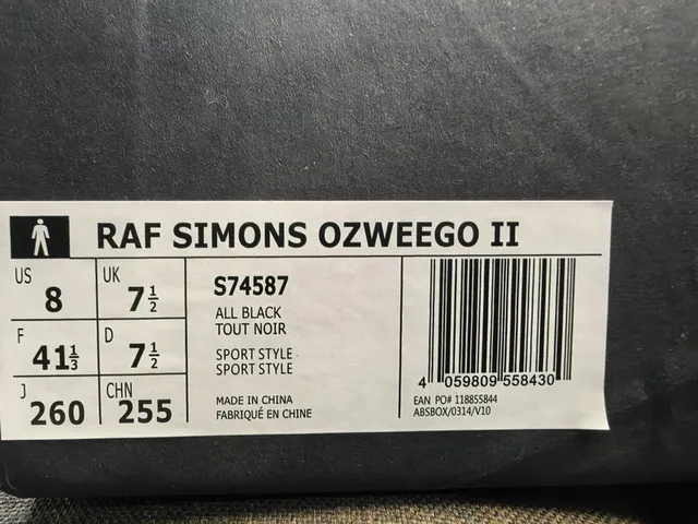 Adidas x Raf Simons Ozweego Black Chunky Sneakers 2