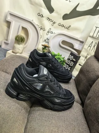 Adidas x Raf Simons Ozweego Black Chunky Sneakers 9