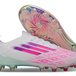 Adidas X Speedflow F50 White Pink Holographic Firm-Ground Soccer Shoes