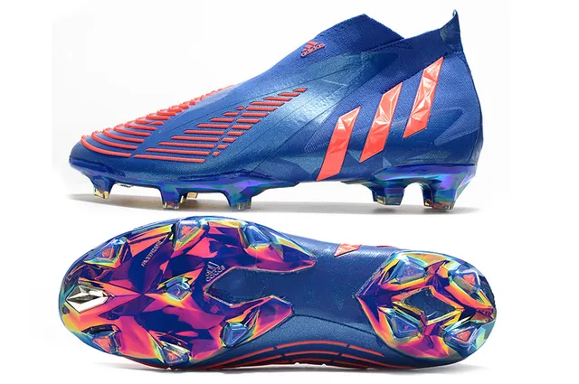 Adidas X Speedportal أزرق برتقالي هولوغرافيك أرض صلبة أحذية كرة القدم 2