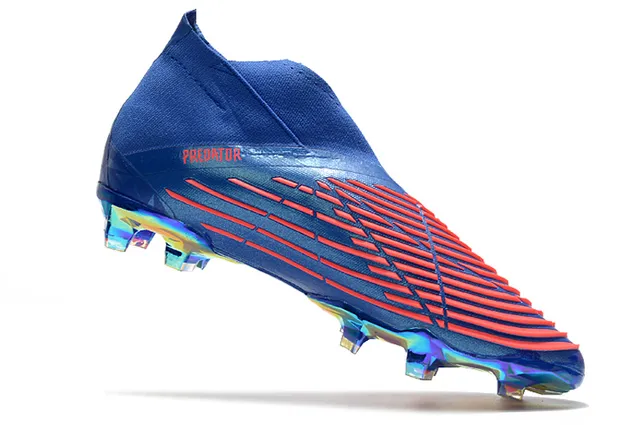 Adidas X Speedportal أزرق برتقالي هولوغرافيك أرض صلبة أحذية كرة القدم 3