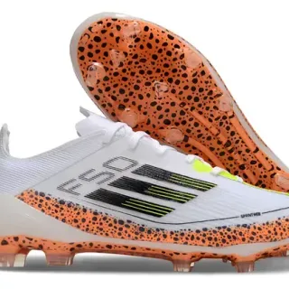 Adidas X Speedportal White Orange Speckle Firm-Ground Soccer Shoes