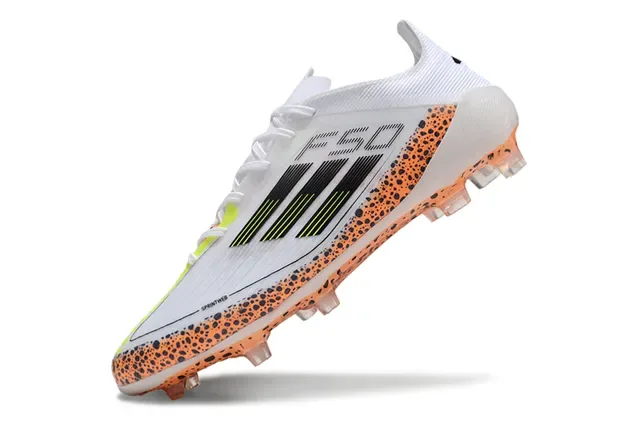 Adidas X Speedportal Chaussures de football Blanc Orange Speckle Terrain Firme 3