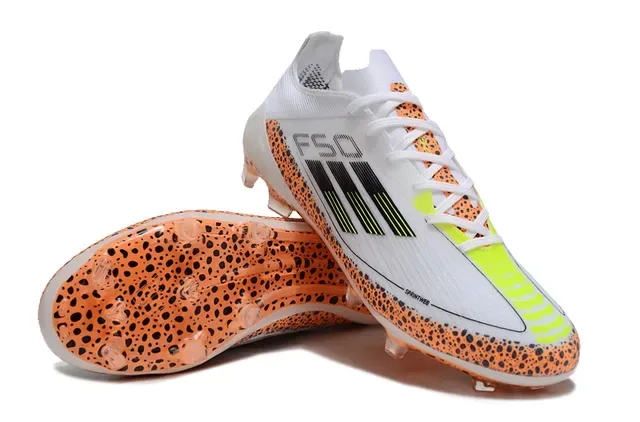 Adidas X Speedportal Chaussures de football Blanc Orange Speckle Terrain Firme 4