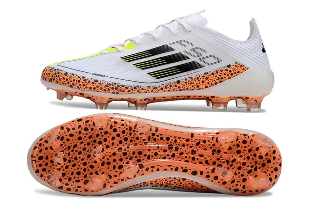 Adidas X Speedportal Chaussures de football Blanc Orange Speckle Terrain Firme 6