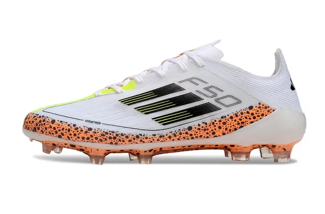 Adidas X Speedportal Chaussures de football Blanc Orange Speckle Terrain Firme 7