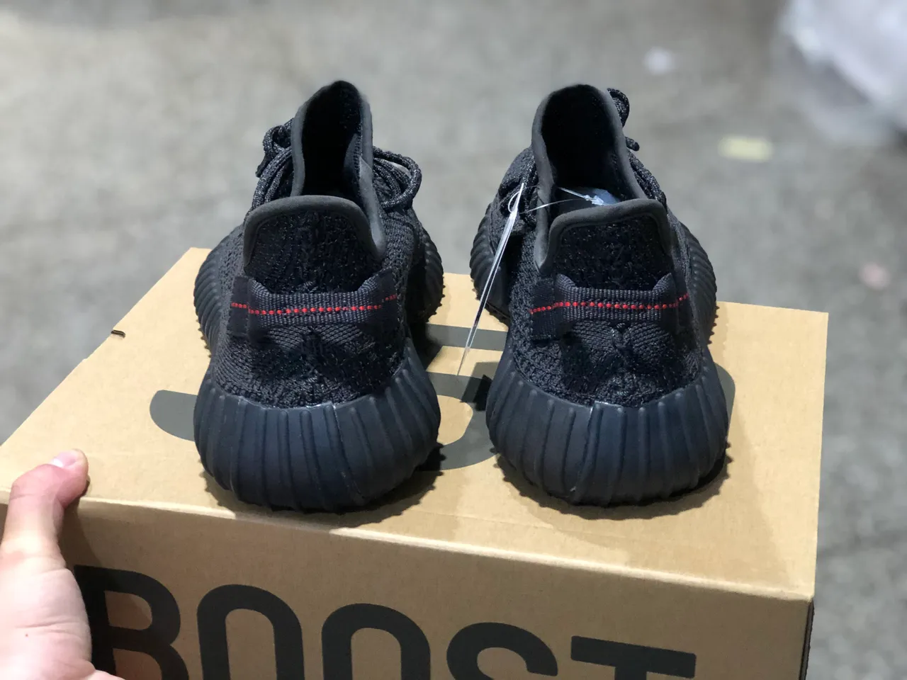 Adidas Yeezy Boost 350 V2 Black Full Knit Lifestyle Sneakers 7